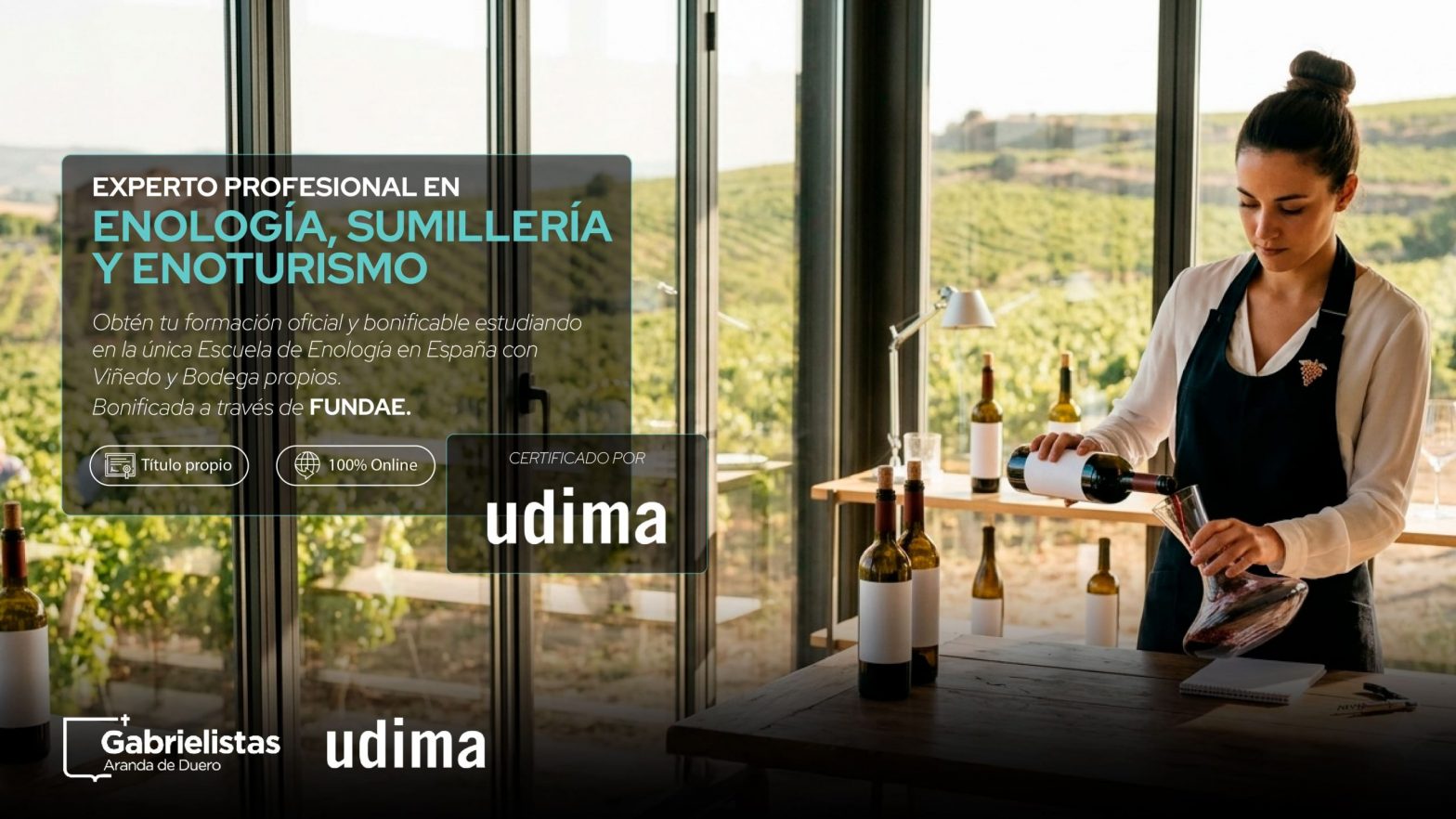 Experto Profesional en Enología, Sumillería y Enoturismo